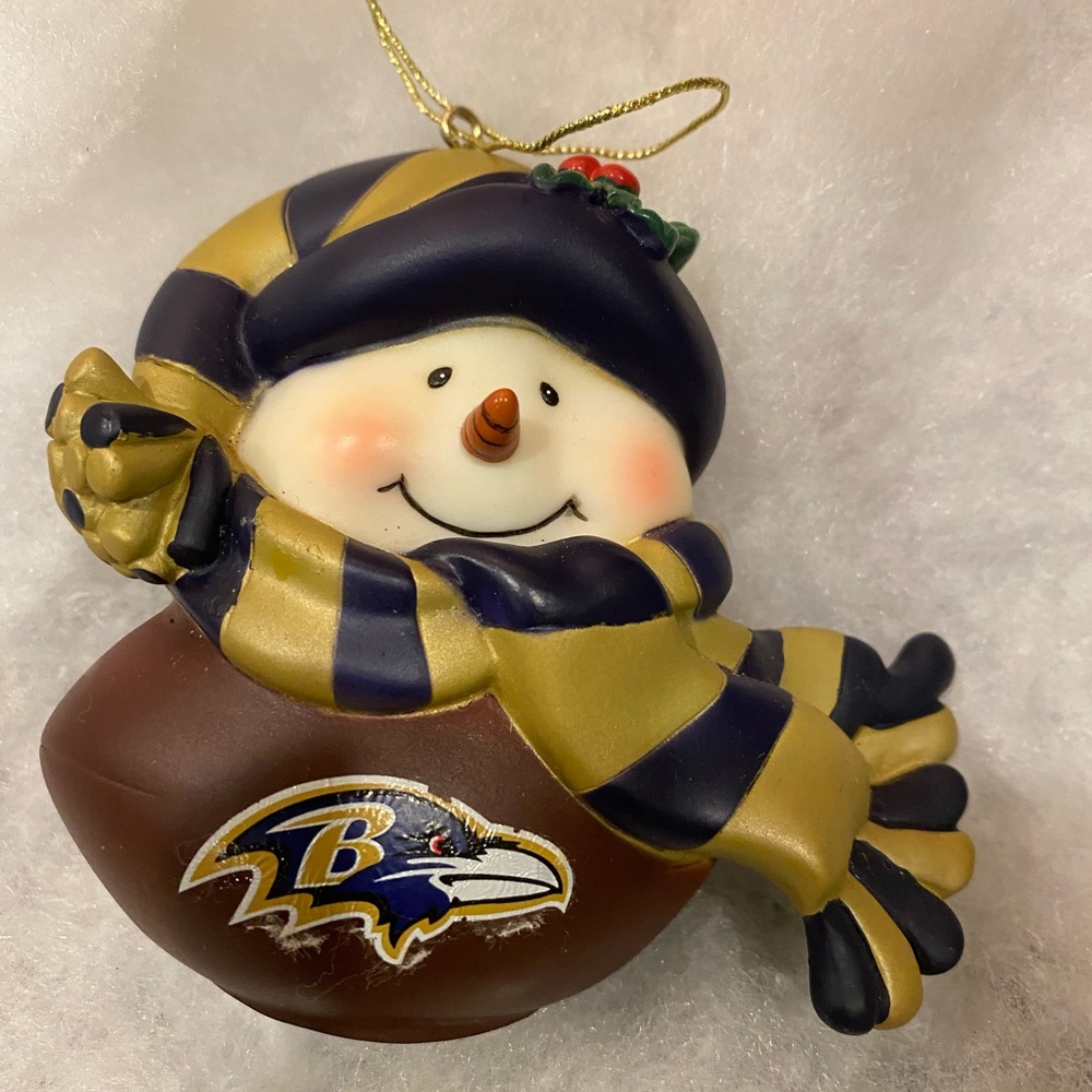 Ravens Snowman Ornament
